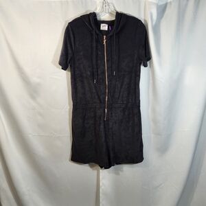 YITTY Black Hooded Jumpsuit